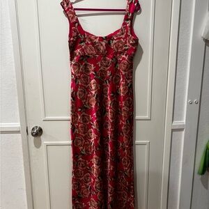 Wild Fable Red Floral Maxi Dress